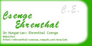 csenge ehrenthal business card